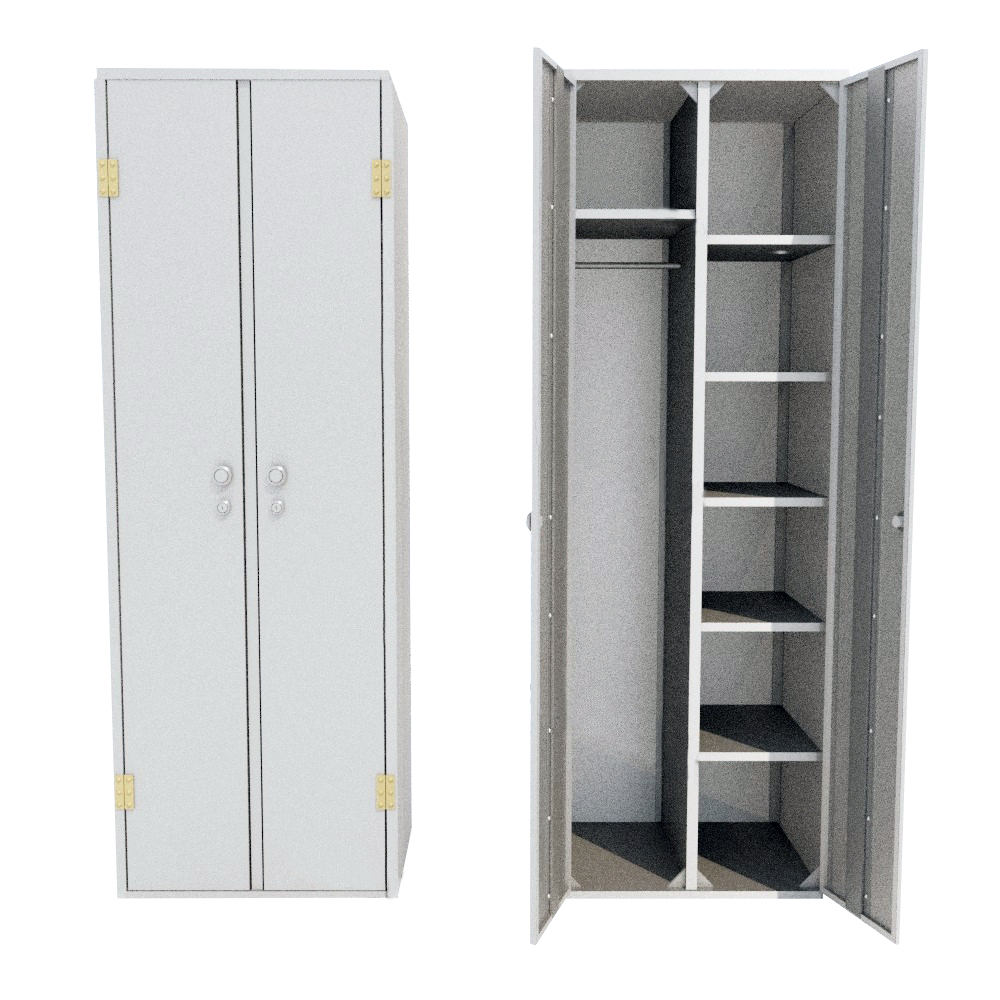 Шкаф для одежды металлический ШОМ-06-02